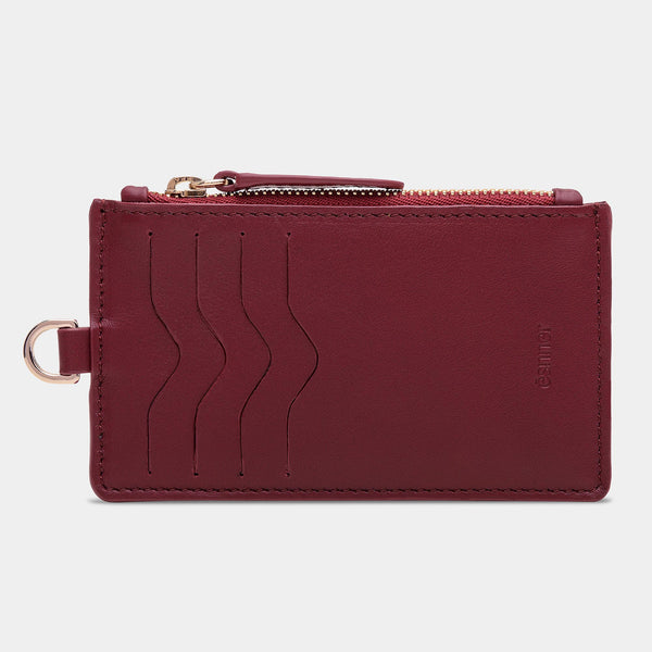 Simone Cardholder — Sweet Cherry Leather | Esnner